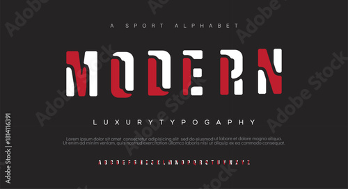 modern stylish typography capital alphabet letter logo design