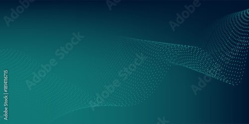 Digital technology speed connect blue green background, abstract communication, cyber nano information. eps10