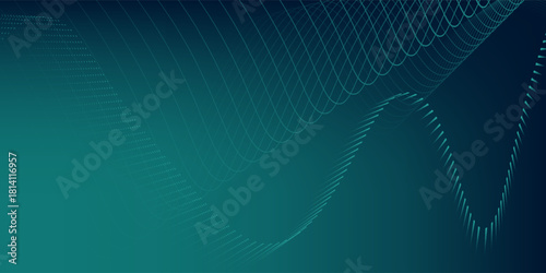 Digital technology speed connect blue green background, abstract communication, cyber nano information. eps10