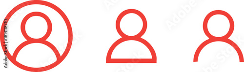 Simple people icon symbol for profile user