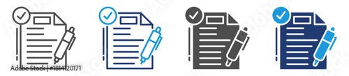 essays  icon sheet with multiple style
