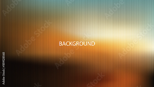 Abstract blurred background with a sunset color gradient and vertical line texture.