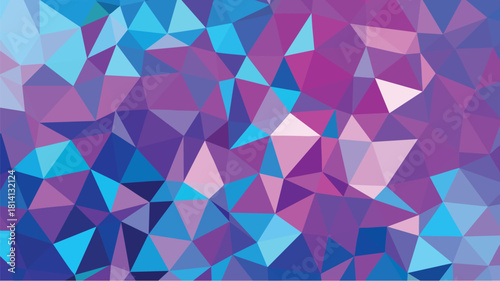 Triangle Mosaic Abstract blue and purple geometric background with soft pastel colors