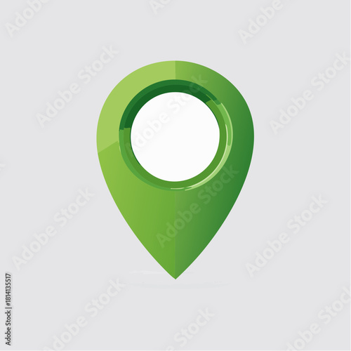 Icône de  localisation avec épingle verte, localisation, navigation, carte, géolocalisation