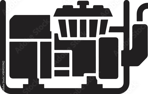 Industrial generator providing portable power for remote locations