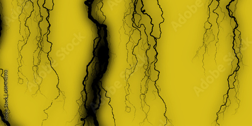 Yellow cracked dry earth depicting drought conditions. Dry Cracked Earth Texture Yellow. High-Resolution Image of a Cracked Yellow Wall, wide banner. Yellow Grunge Texture Background.
