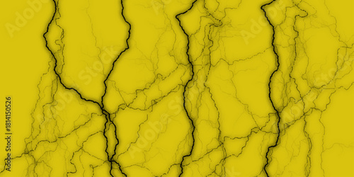 Yellow cracked dry earth depicting drought conditions. Dry Cracked Earth Texture Yellow. High-Resolution Image of a Cracked Yellow Wall, wide banner. Yellow Grunge Texture Background.
