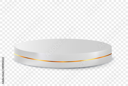 3d realistic podium for product display vector illustration