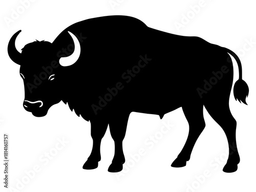 buffalo   simple   silhouette vector,buffalo  icon