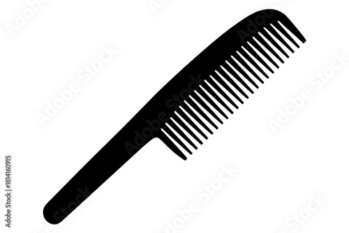 comb  black silhouette vector,hair comb icon vector