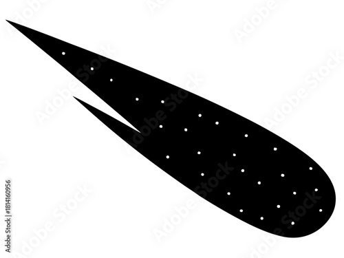 comet  black silhouette vector,comet  icon