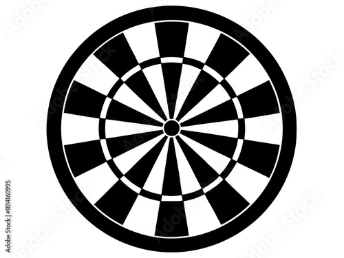 dartboard  simple   silhouette vector,target icon