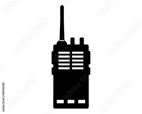 walkie talkie   black silhouette vector,walkie talkie  icon