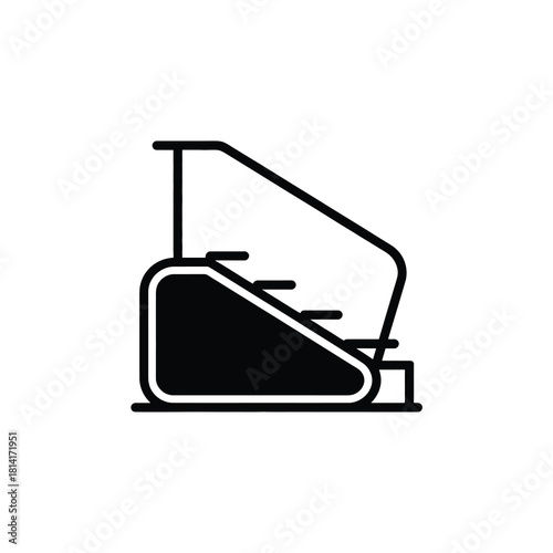 Stairlift accessibility icon for mobility assistance graphic