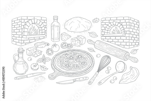 Pizza Making Ingredients