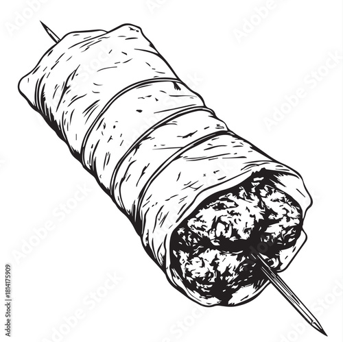 3d rendered illustration of kebab food