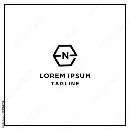 en or ne hexagon logo