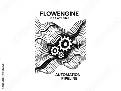 Automation Pipeline  Flow Process Illustration