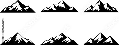 Mountain and forest silhouette bundle, mountain forest svg bundle for cricut, outdoor adventure silhouette clipart, hiking and camping svg designs, wilderness mountain vector pack, nature landscape si