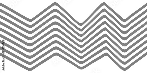 Abstract vector geometric chevron maze pattern texture design with gray lines square shape backdrop