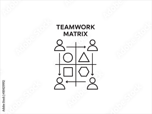 Teamwork Matrix  Geometric Collaboration Diagram