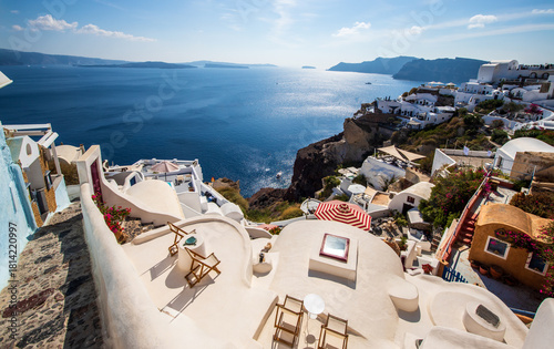 Santorini Greece Holiday Panorama