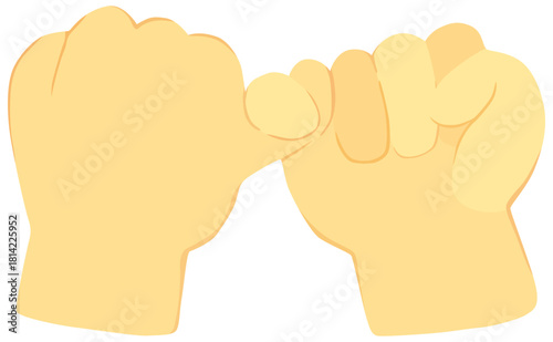 指切り ゆびきりげんまん 約束 ベクター素材