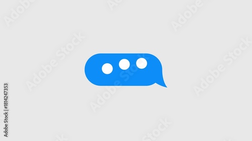 Animated Typing Message Icon | Three Dots Ellipsis Chat Reply Status