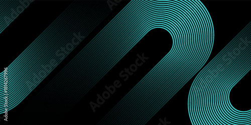 Black abstract colour abstract background with sky blue colour geometric glowing simple art modern design