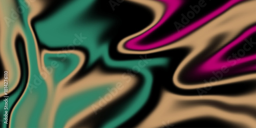 Abstract background of colorful liquid liner. Abstract texture of liquid acrylic. digitally drawn smoke with colorful style. Seamless smoke pattern. Abstract purple green marble patterned texture .