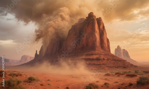 Sandstorm Approaching Monument Valley