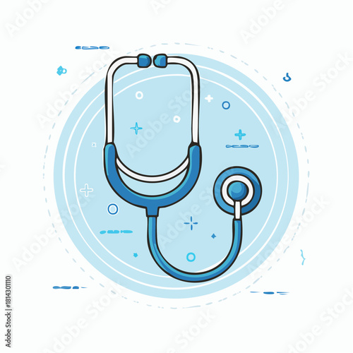 Medical Stethoscope Icon for Healthcare and Diagnostics