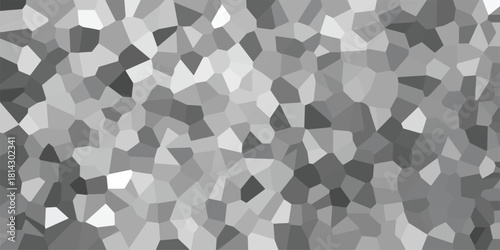 Geometric abstract background in grayscale with a mosaic of irregular polygons and varying shades of gray, offering a modern and structured visual element