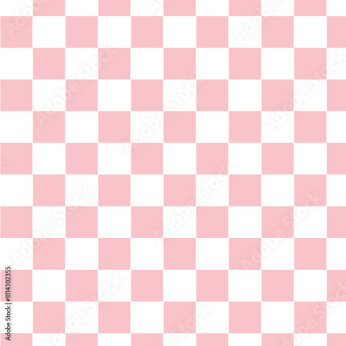 Light pink checkerboard grid with minimal style