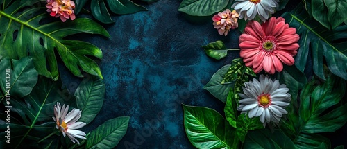 Exquisite Top View of Fresh Blooms