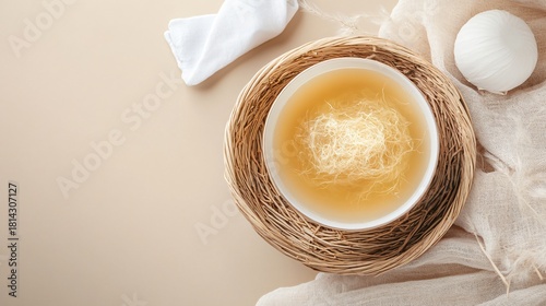 Fototapeta Naklejka Na Ścianę i Meble -  Exquisite Bird's Nest Soup in Bowl