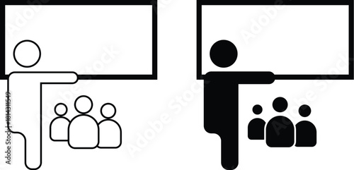 Collection of training and fitness icons in various colors