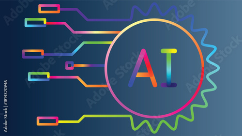 Explore stunning AI technology with vibrant graphics, the future is now, modern innovation for business and creative projects, discover AI solutions.