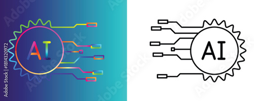 Explore stunning AI technology with vibrant graphics, the future is now, modern innovation for business and creative projects, discover AI solutions.