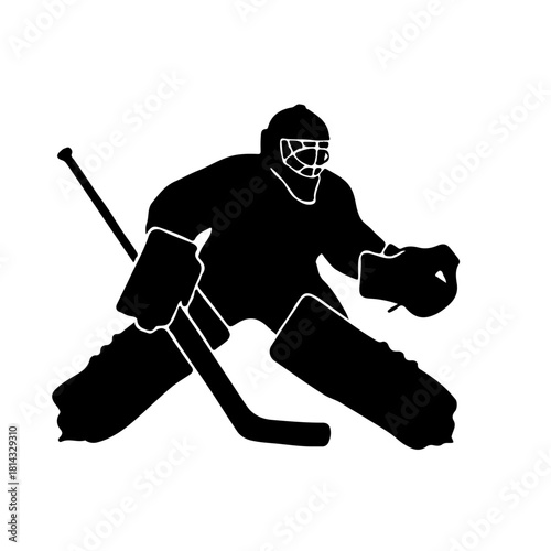 hockey stick figure