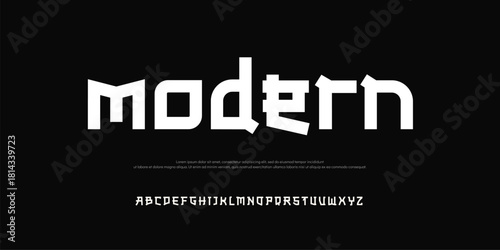 Minimal modern logo alphabet fonts. Typography minimalist urban sana serif digital fashion future creative logos fonts. vector illustration