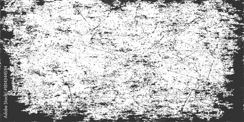 Abstract black and white grunge texture background of a dirty, aged wall or vintage paper surface design