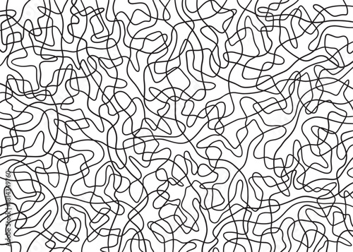 Abstract liquid mono lines art pattern background. Vector illustration art backdrop