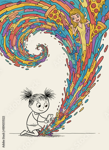 child is overloaded with information flow