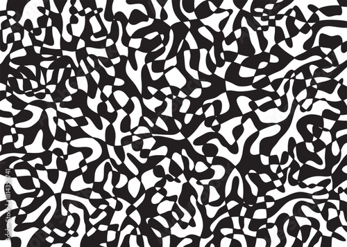 Abstract liquid pink chequered art pattern background. Vector illustration art backdrop