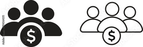 Mutual funds icon. Investment portfolio symbols. Finance and wealth management signs. Banking and asset symbol
