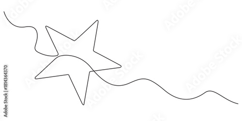 hand draw doodle stars illustration in continuous line arts style vector, hand draw doodle stars illustration in continuous line arts style vector, Star continuous one line drawing vector illustration