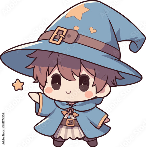 魔法使いの少年のイラスト