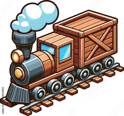 貨物列車のイラスト