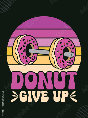 Funny gym vintage t-shirt design